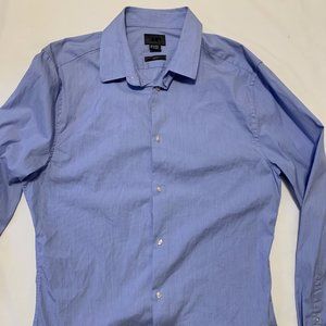 MENS BLUE H&M BUTTON DOWN SHIRT [MEDIUM || NECK 15 3/4 || SLIM FIT]